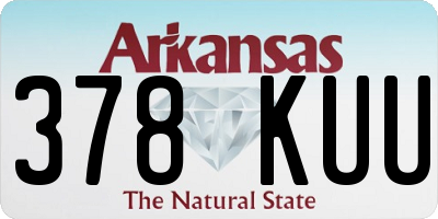 AR license plate 378KUU