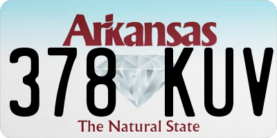 AR license plate 378KUV