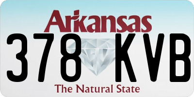 AR license plate 378KVB