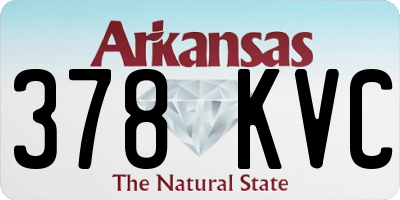 AR license plate 378KVC