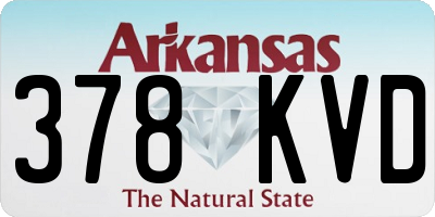 AR license plate 378KVD