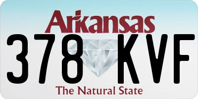 AR license plate 378KVF