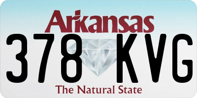 AR license plate 378KVG