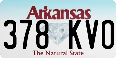 AR license plate 378KVO
