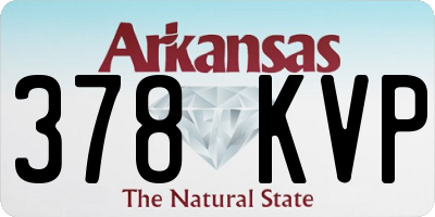 AR license plate 378KVP