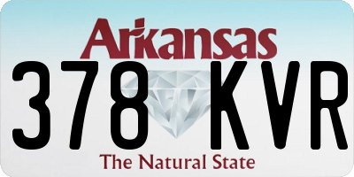 AR license plate 378KVR
