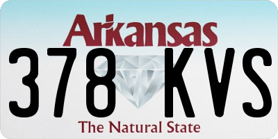 AR license plate 378KVS