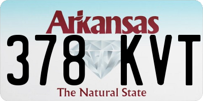 AR license plate 378KVT
