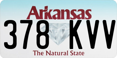 AR license plate 378KVV