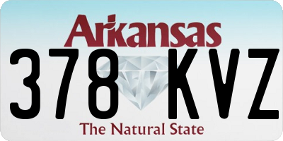 AR license plate 378KVZ