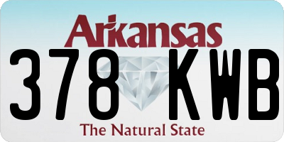 AR license plate 378KWB