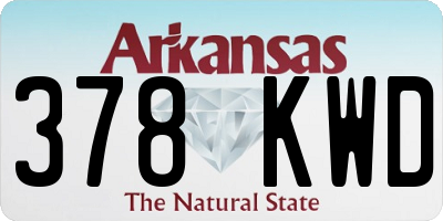 AR license plate 378KWD
