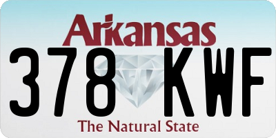 AR license plate 378KWF