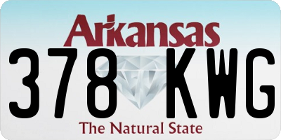 AR license plate 378KWG