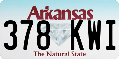 AR license plate 378KWI