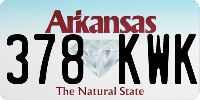 AR license plate 378KWK