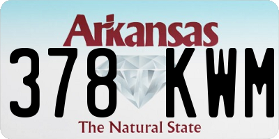 AR license plate 378KWM