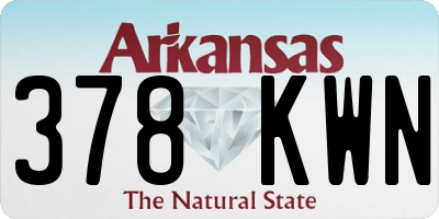 AR license plate 378KWN