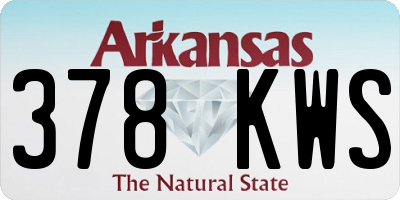 AR license plate 378KWS