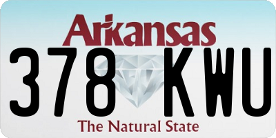 AR license plate 378KWU