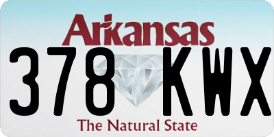 AR license plate 378KWX