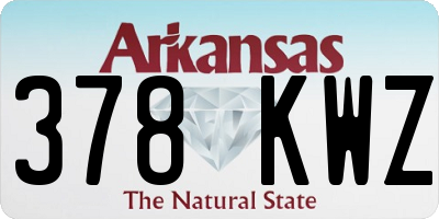 AR license plate 378KWZ
