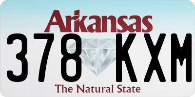 AR license plate 378KXM