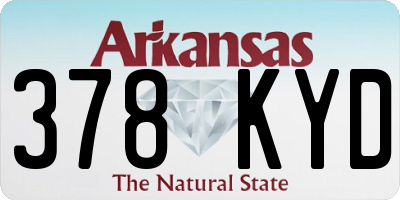 AR license plate 378KYD