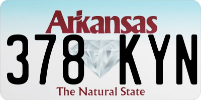 AR license plate 378KYN