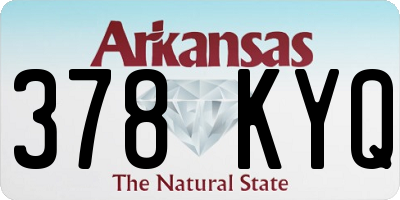 AR license plate 378KYQ