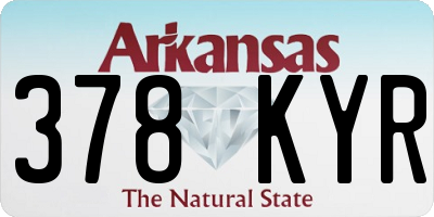 AR license plate 378KYR