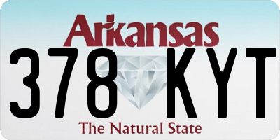 AR license plate 378KYT