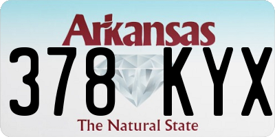 AR license plate 378KYX