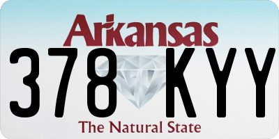 AR license plate 378KYY