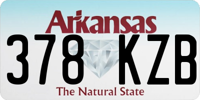 AR license plate 378KZB