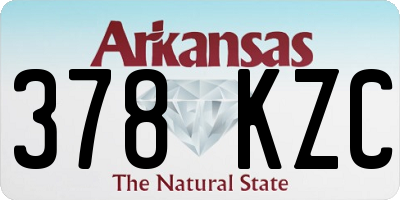 AR license plate 378KZC