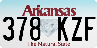 AR license plate 378KZF