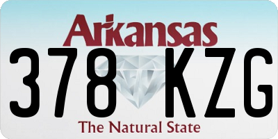 AR license plate 378KZG