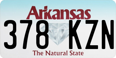 AR license plate 378KZN