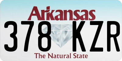 AR license plate 378KZR