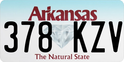 AR license plate 378KZV