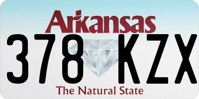 AR license plate 378KZX