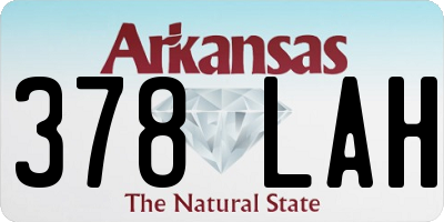 AR license plate 378LAH