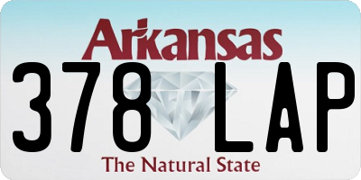 AR license plate 378LAP
