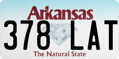 AR license plate 378LAT
