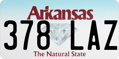 AR license plate 378LAZ