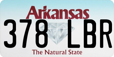 AR license plate 378LBR