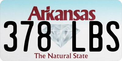 AR license plate 378LBS
