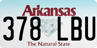 AR license plate 378LBU