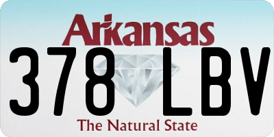 AR license plate 378LBV
